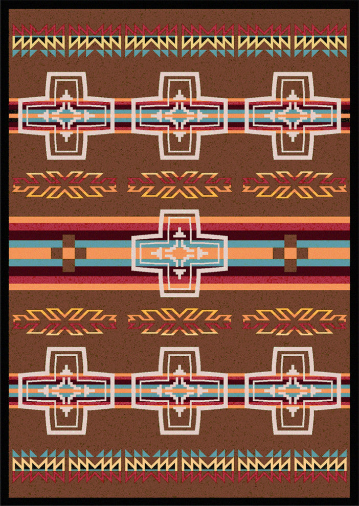 Canyon Cross, Brown, 5'x8'