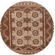 Ahgly Company Indoor Round Traditional Area Rugs, 4' Round