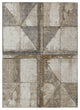 Machine Washable Indoor/Outdoor Chantille ACN1876 Beige 5' x 7'6" Rug
