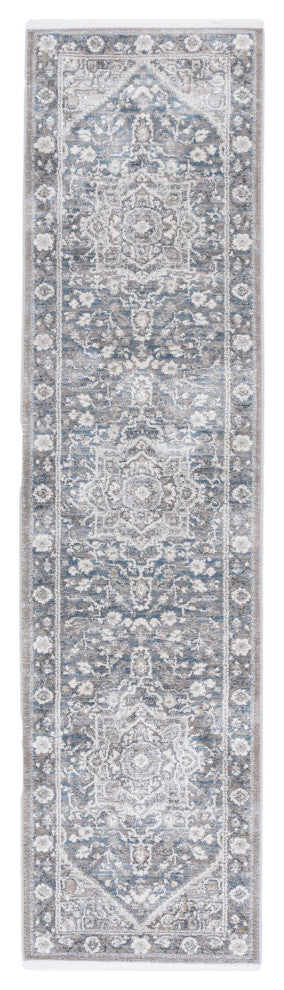 Lauren Ralph Lauren Collection Clover LRL1272 Rug, Grey/Blue, 2'x8'