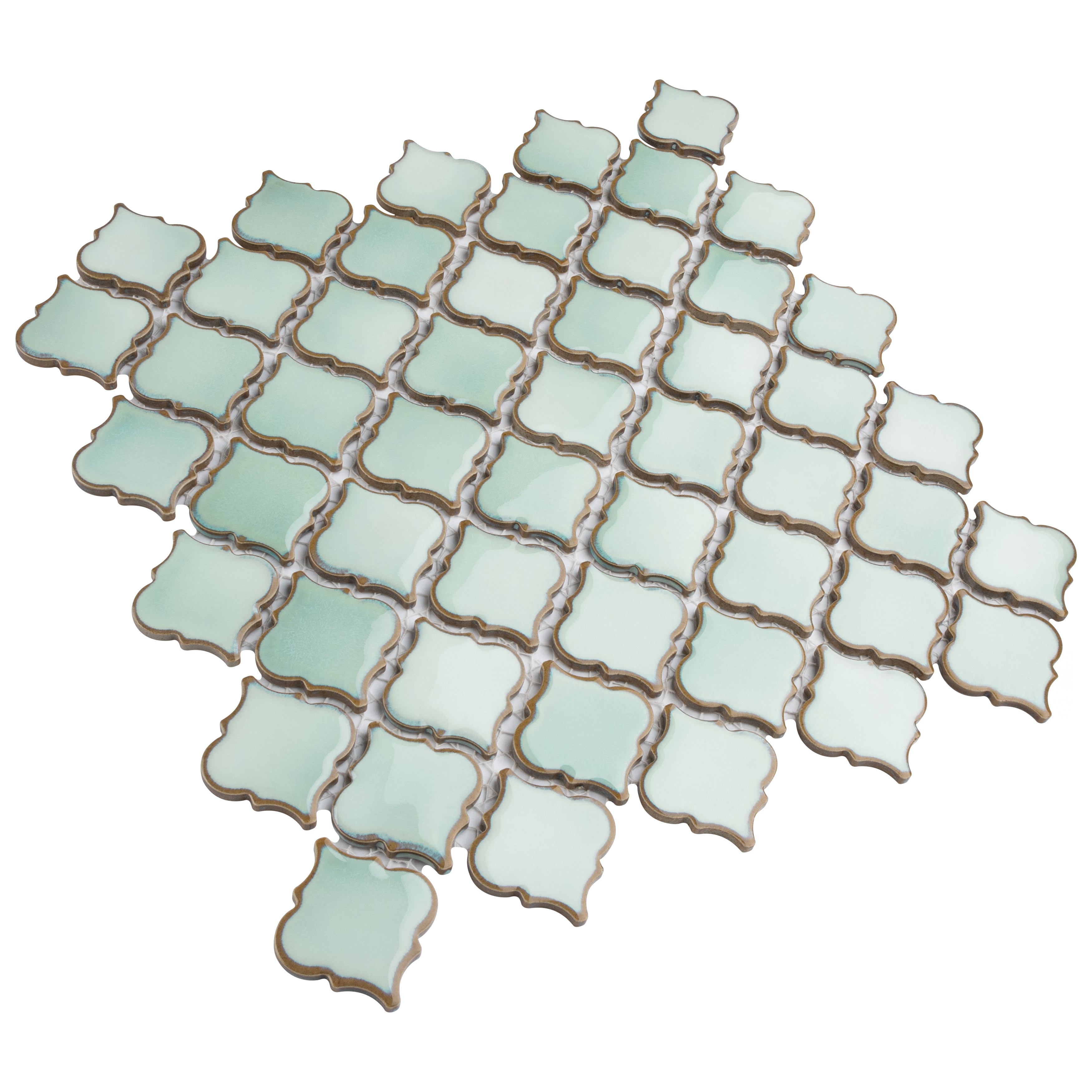 Hudson Tangier Mosaic Floor and Wall Tile, Mint Green