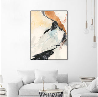 "Efflux I" Framed Canvas by Giant Art 24"x32"