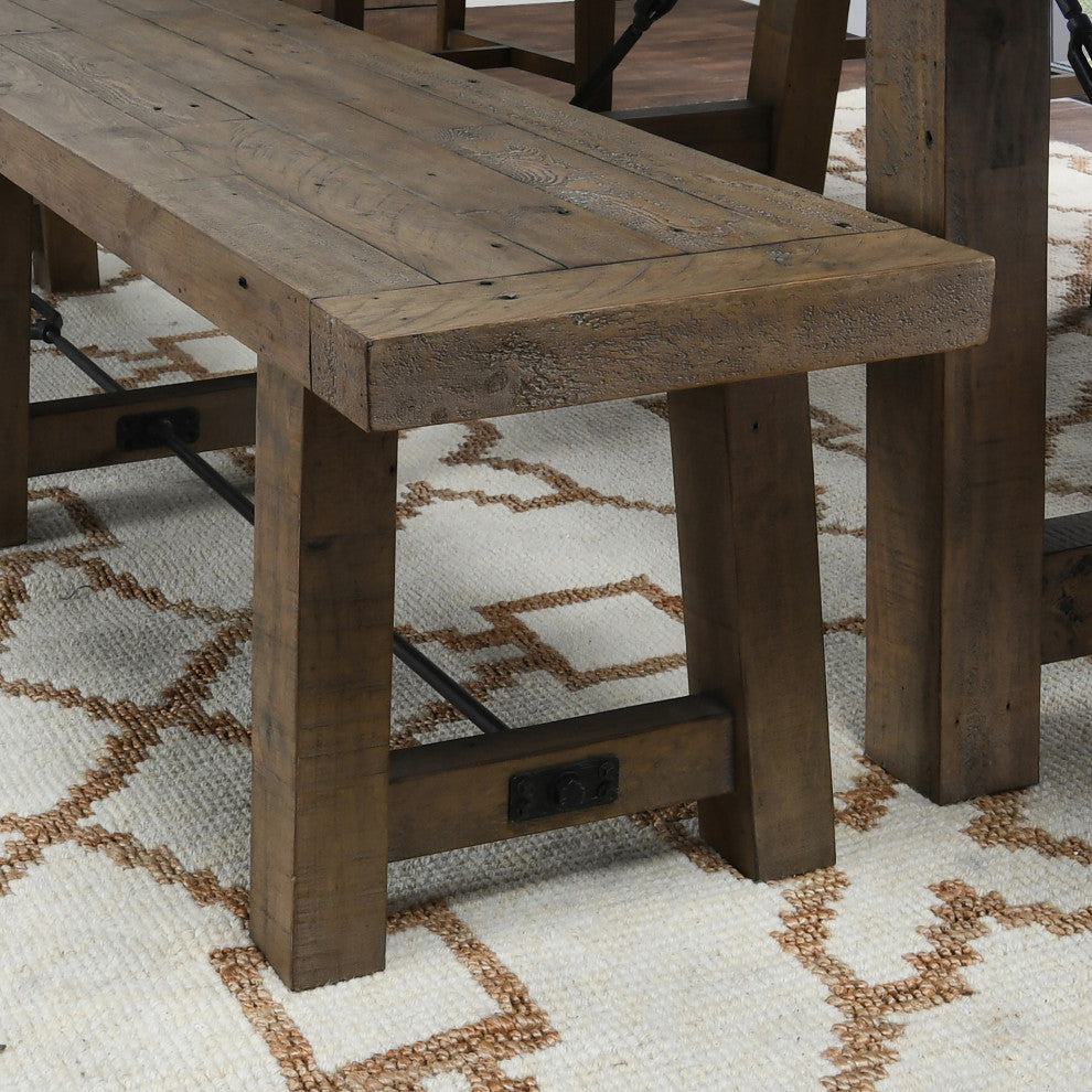 Tuscany Reclaimed Pine 72ï¿½ Bench by Kosas Home