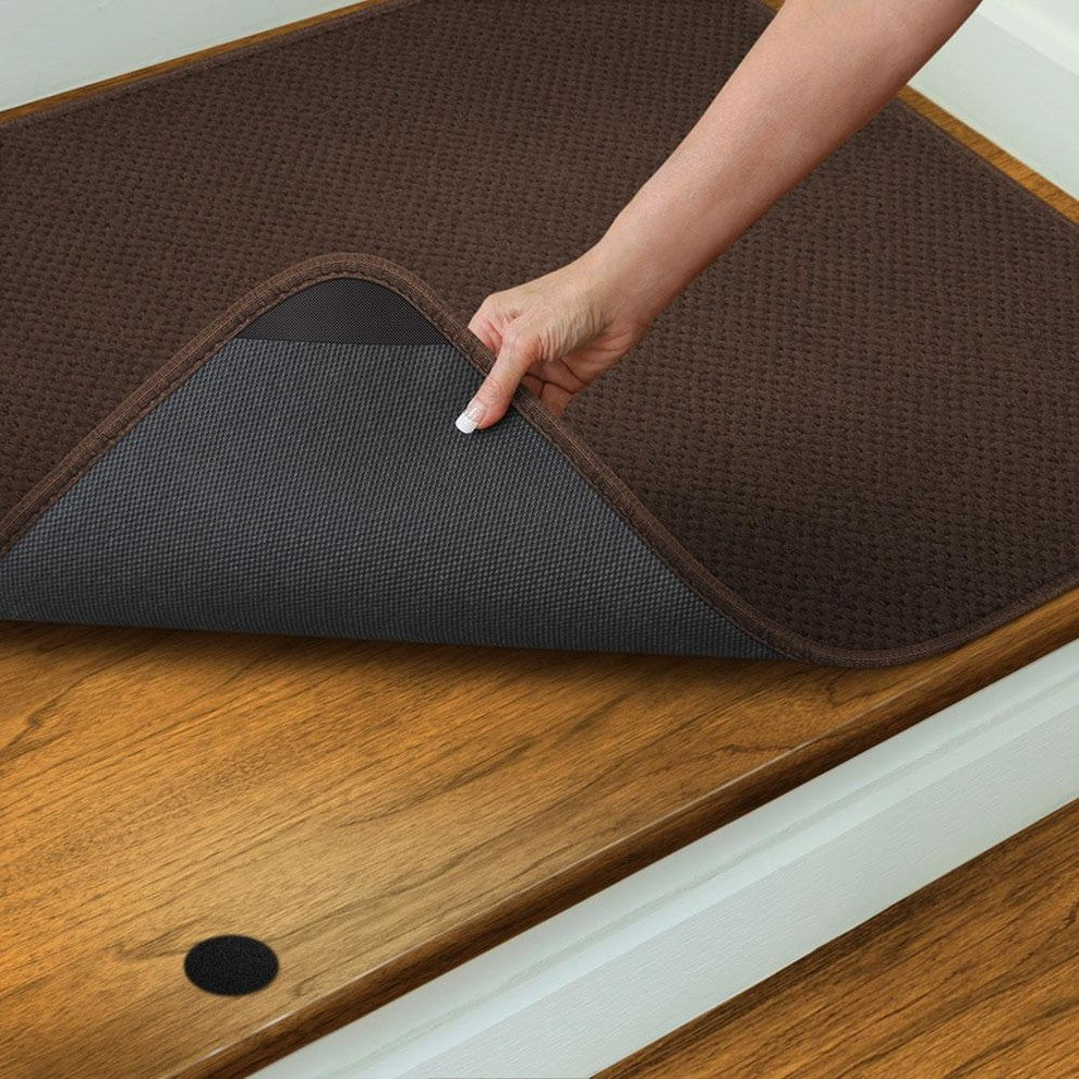 Attachable Rug for Stair Landings, Chocolate Brown, 3'x3'