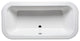 Malibu Pebble Rectangle Whirlpool Bathtub 72x36x22 Biscuit
