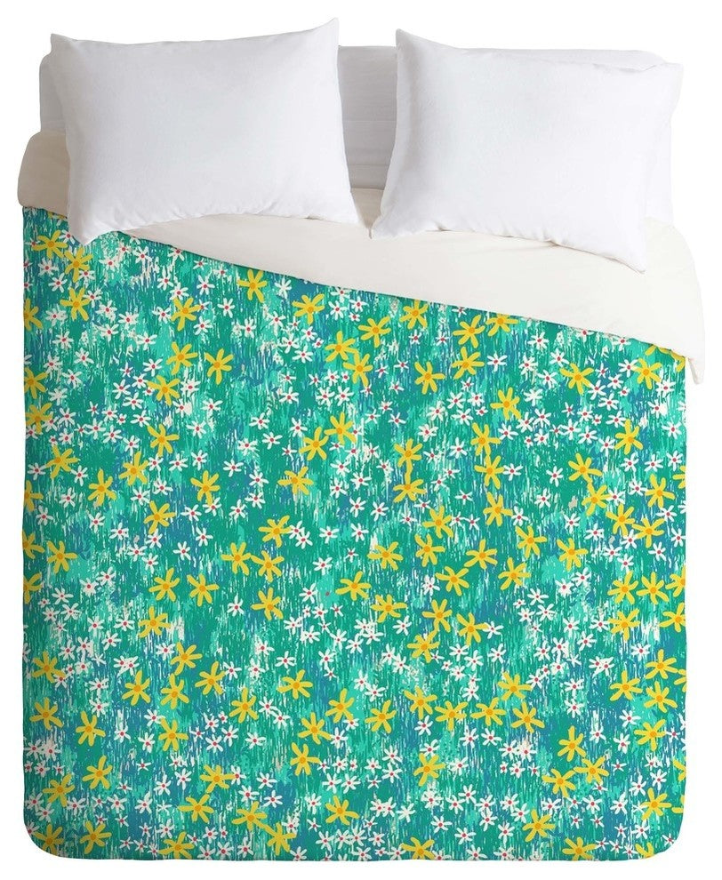 Deny Designs Joy Laforme Wild Daisies Duvet Cover - Lightweight