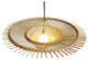 Rattan Sun Ray Pendant Small