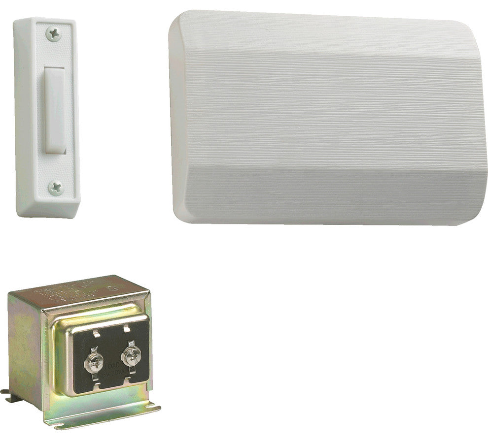 Quorum 101-1-6 Single Entry Door Chime, White