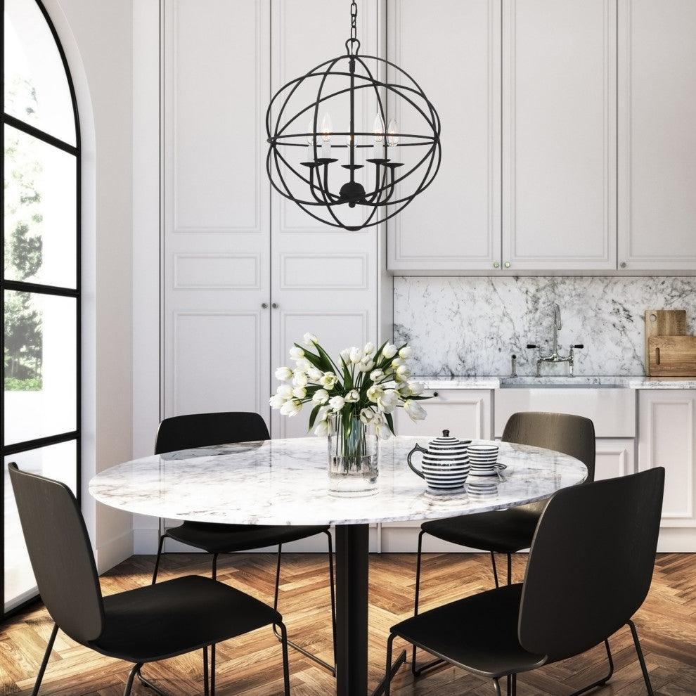 Elight 5 Light  Bronze Mini Chandelier