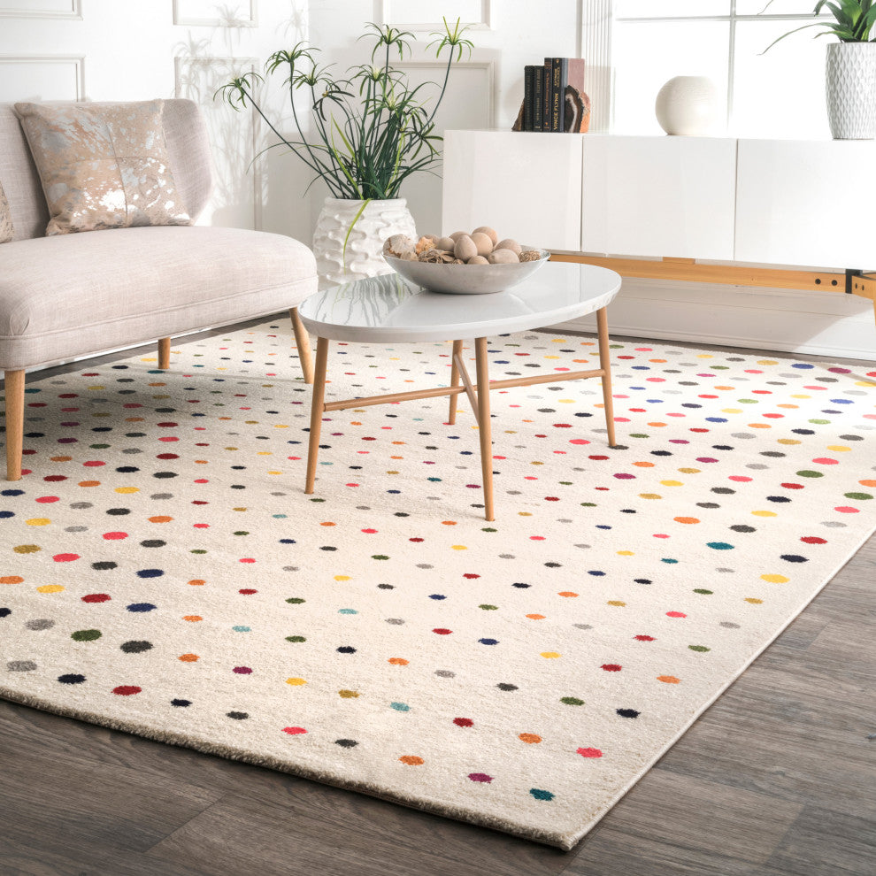 Nuloom Polka Dots Area Rug, Multicolor 5'x8'