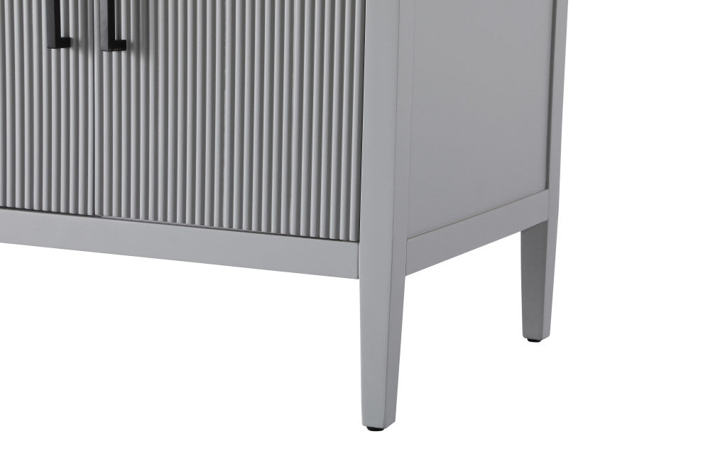 Home Living 72" Double Bathroom Vanity, Grey