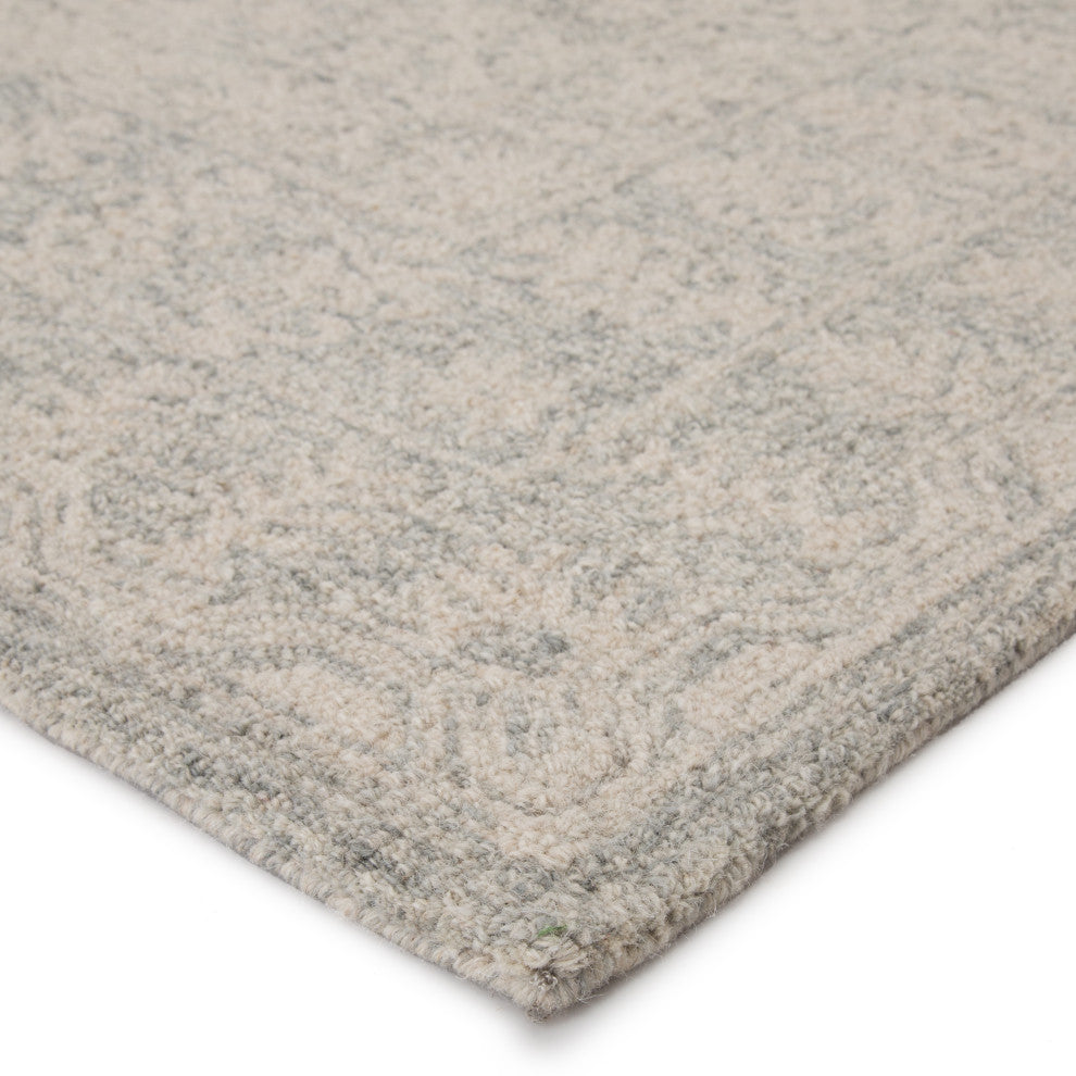 Jaipur Living Linde Medallion Gray Rug, 3'x10'