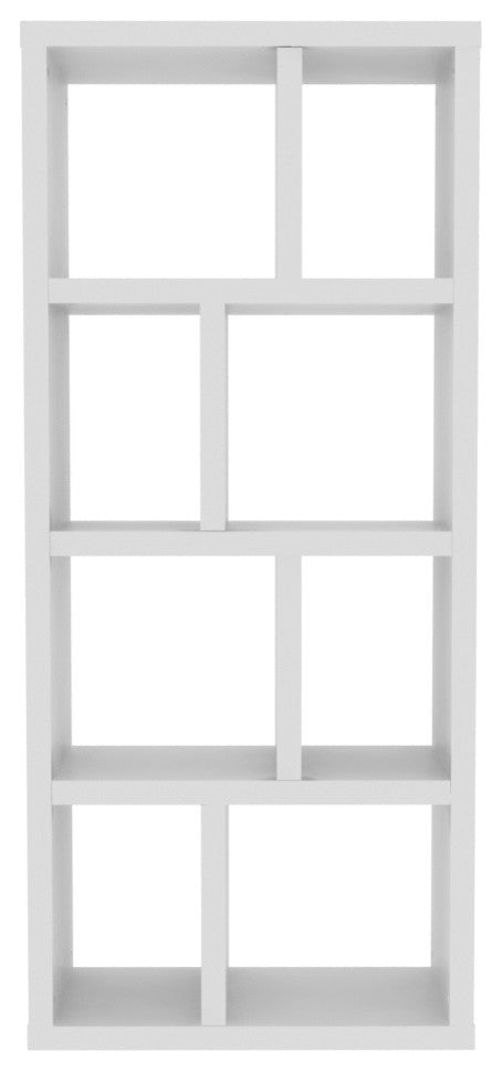Berlin 4 Levels Bookcase, 70 cm., Pure White