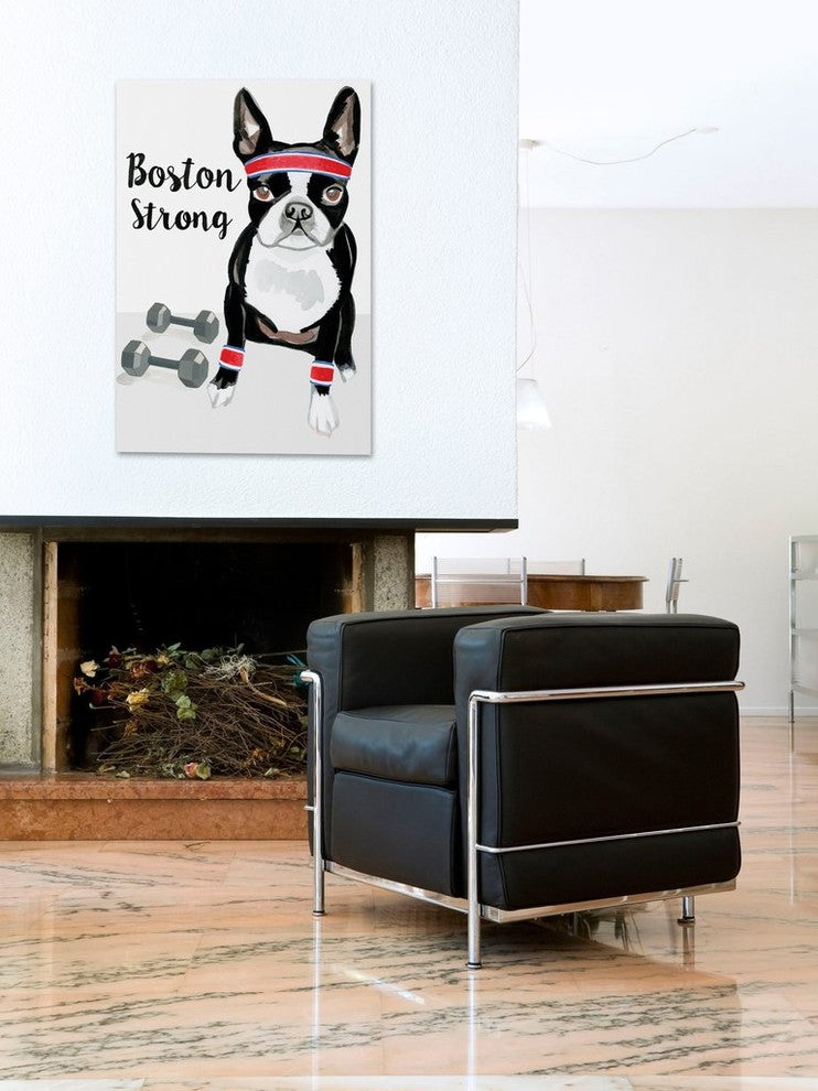 "Strong Terrier" Print on Wrapped Canvas by Molly Rosner