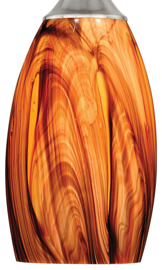 Milano Mini Pendant Smoky Fire Glass