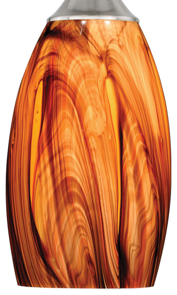 Milano Mini Pendant Smoky Fire Glass