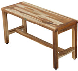 EcoDecors EarthyTeak Classic 35" Teak Shower Bench, 35"