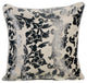 Gray Decorative Pillow Covers 18"x18" Velvet, Paloma Gray Floral