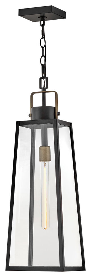 Lark Hugh Large Hanging Lantern, Black