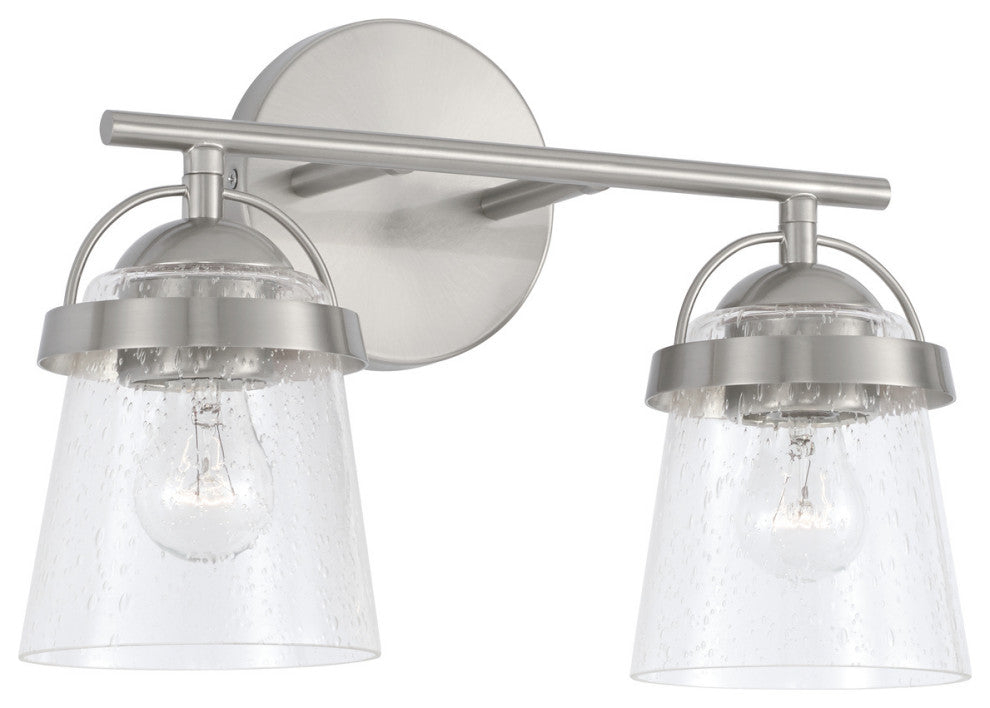 Capital Lighting, 147021BN-534, 14"Wx9.5"H 2-Light Vanity