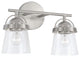 Capital Lighting, 147021BN-534, 14"Wx9.5"H 2-Light Vanity