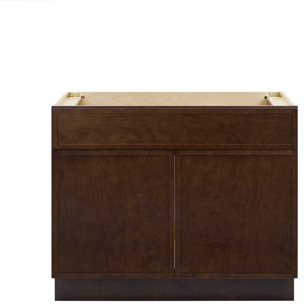 Vanity Art Birch Plywood Single Base Storage Cabinet, Brown, 39"