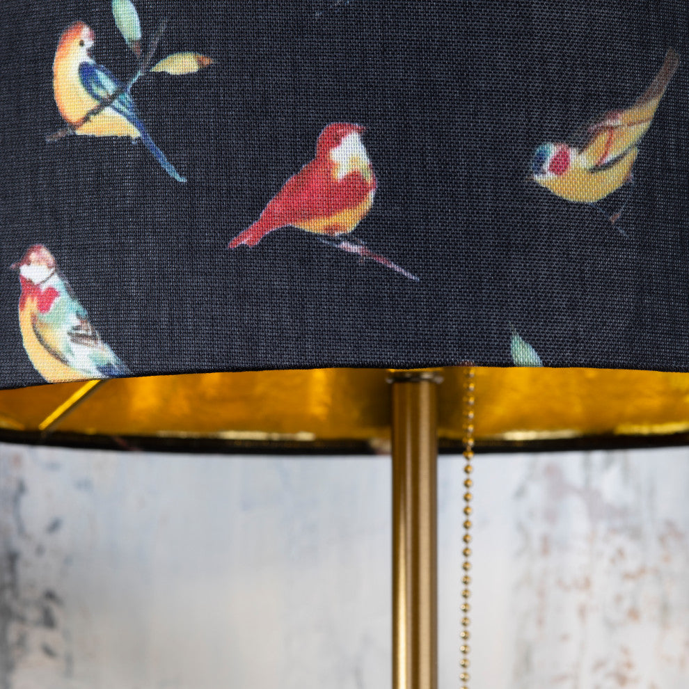 Isla Marble Base Lamp With Bird Shade