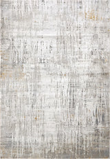 Dynamic Rugs Capella Shrink Poly Area Rug, Gray/Gold, 3'x6'