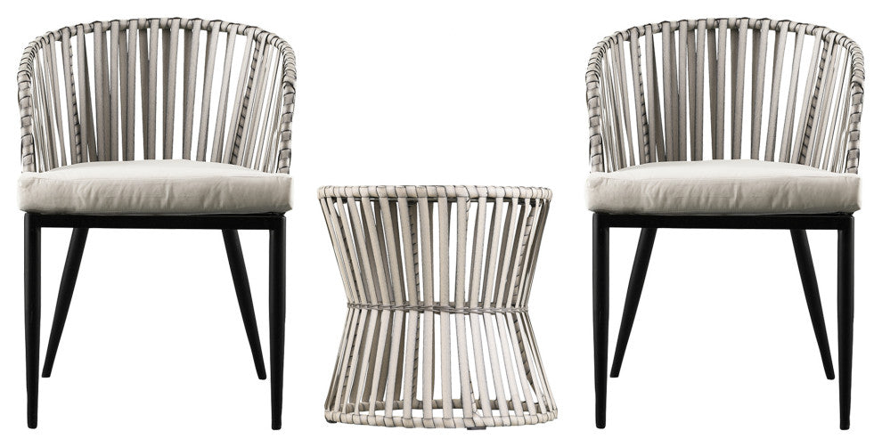 Crewkerne Wicker Outdoor Collection 3-Piece Set
