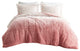 Intelligent Design Brielle Ombre Shaggy Long Fur Comforter Mini Set, Blush