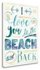 "Coastal Words I" By Jess Aiken, Giclee Print on Gallery Wrap Canvas