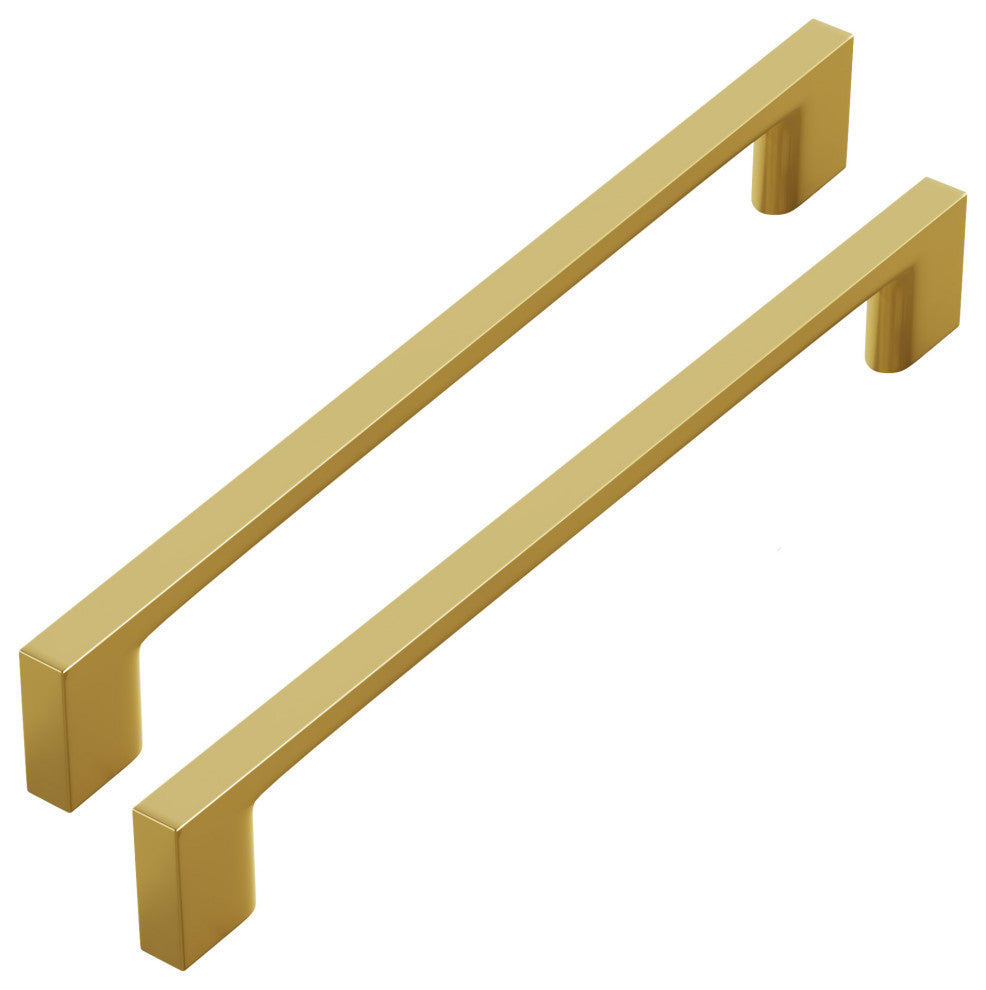 Dowell Series 3008 Handles, 160mm/6.3" CTC, 10-Pack, Brushed Brass