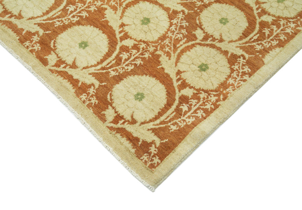 Rug N Carpet - Handmade Oriental 6' 0" x 7' 10" One-of-a-Kind Oushak Area Rug