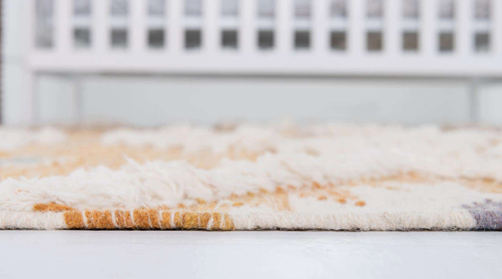 Unique Loom Ivory Mesa Area Rug, Yellow, 9'x12', Rectangular