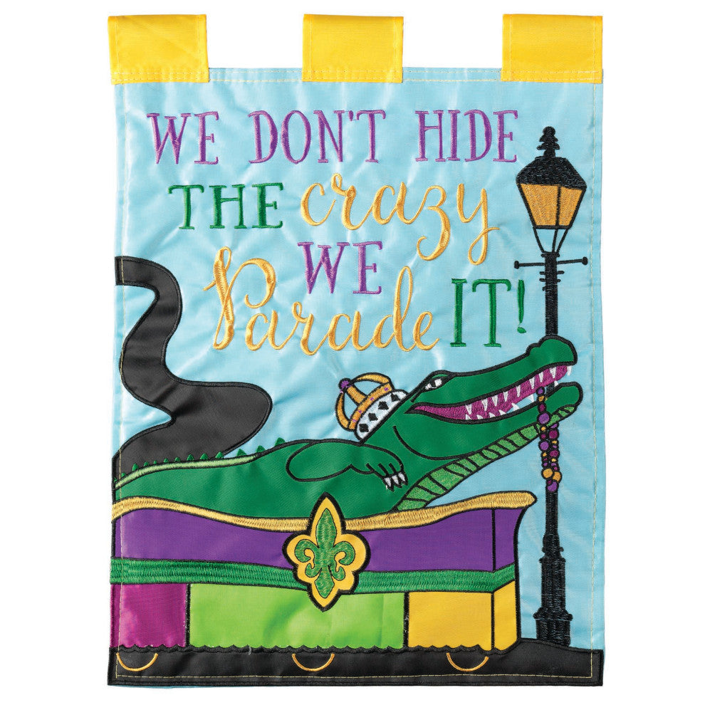 Flag  Double Applique  Parade Your Crazy Polyester Garden