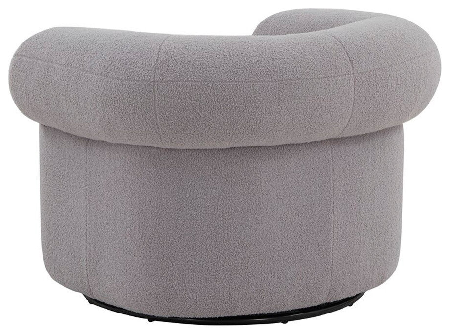 Safavieh Couture Sadie Swivel Accent Chair, Light Grey