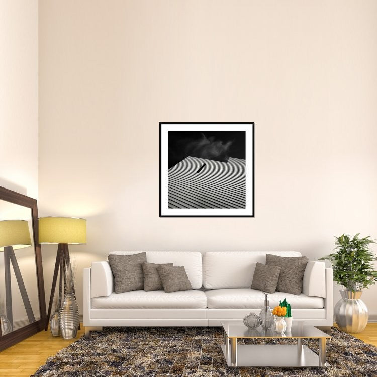 "The Small Window" Framed Digital Print by Gilbert Claes, 44x44"