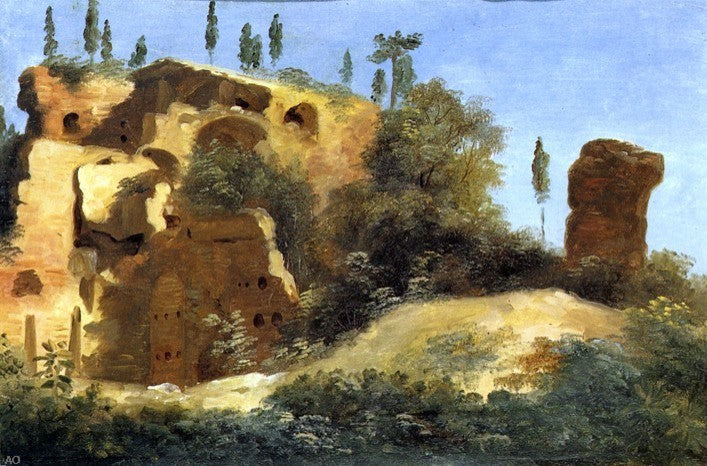 Pierre-Henri De Valenciennes Runs at the Villa Farnese Gallery Wrapped Canvas