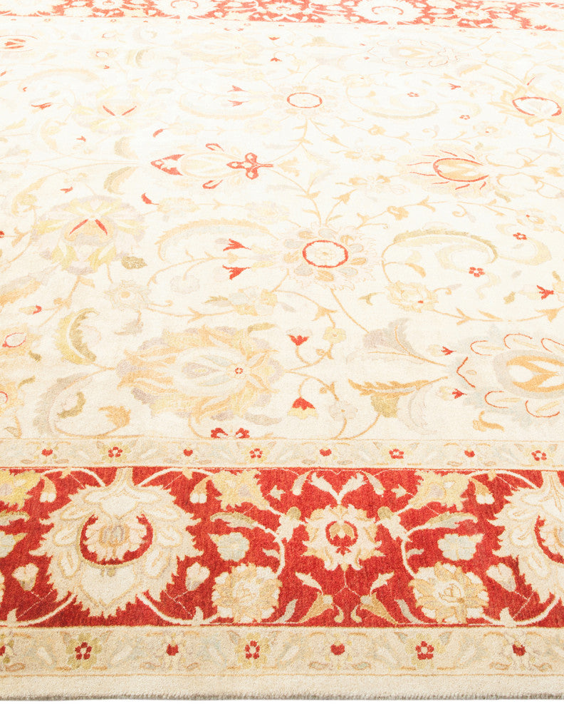 Sadie, One-of-a-Kind Hand-Knotted Area Rug Ivory, 8'2"x9'10"