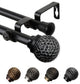 Nicholson 13/16" Double Curtain Rod Black