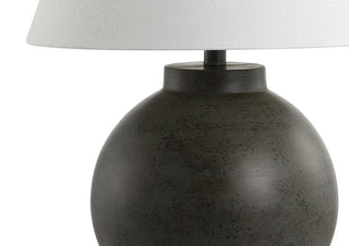 Sophie Resin LED Table Lamp, Dark Gray, 26"