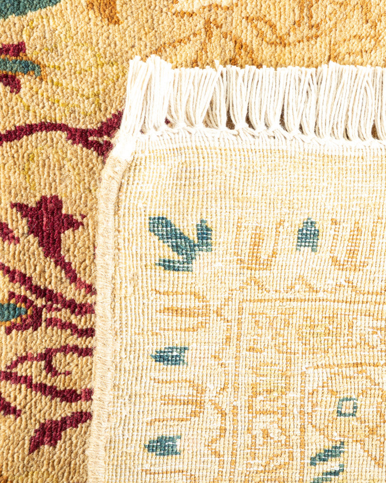 Mogul, One-of-a-Kind Hand-Knotted Area Rug Yellow, 10'1"x14'2"