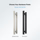 Panama Alcove Frameless Pivot Hinge Shower Door Kit With Base Pan, 2025, Black, 32x32"
