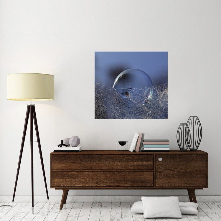 "Blue Bubble Morning" Stretched Canvas Giclee by Kent Mathiesen, 40x37"