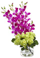 Nearly Natural Rose & Dendrobium Orchid Artificial Arrangement