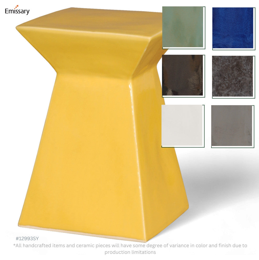 Sun Yellow Upright Garden Stool