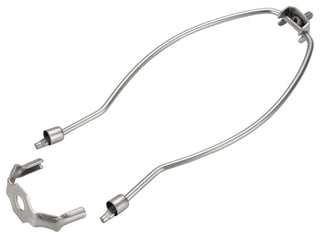 Aspen Creative 20002-2 8.5" Lamp Harp With Saddle, Satin Nickel