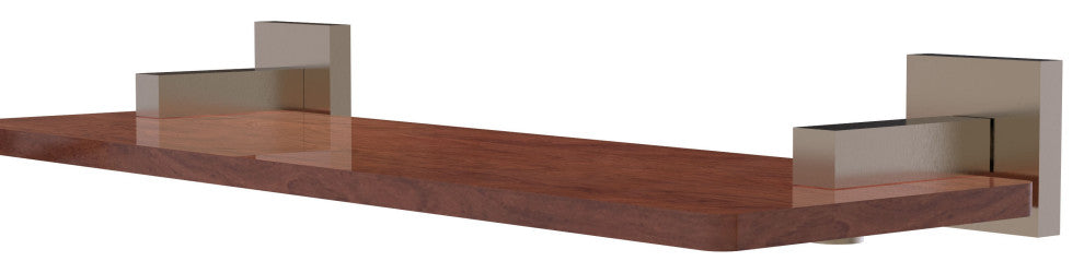 Montero 16" Solid Wood Shelf, Antique Pewter