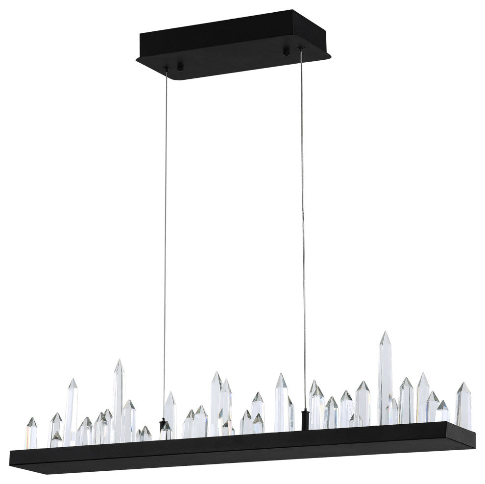 Juliette LED Chandelier With Black Finish