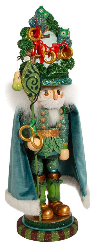 17.5" Hollywood Five Golden Rings Nutcracker